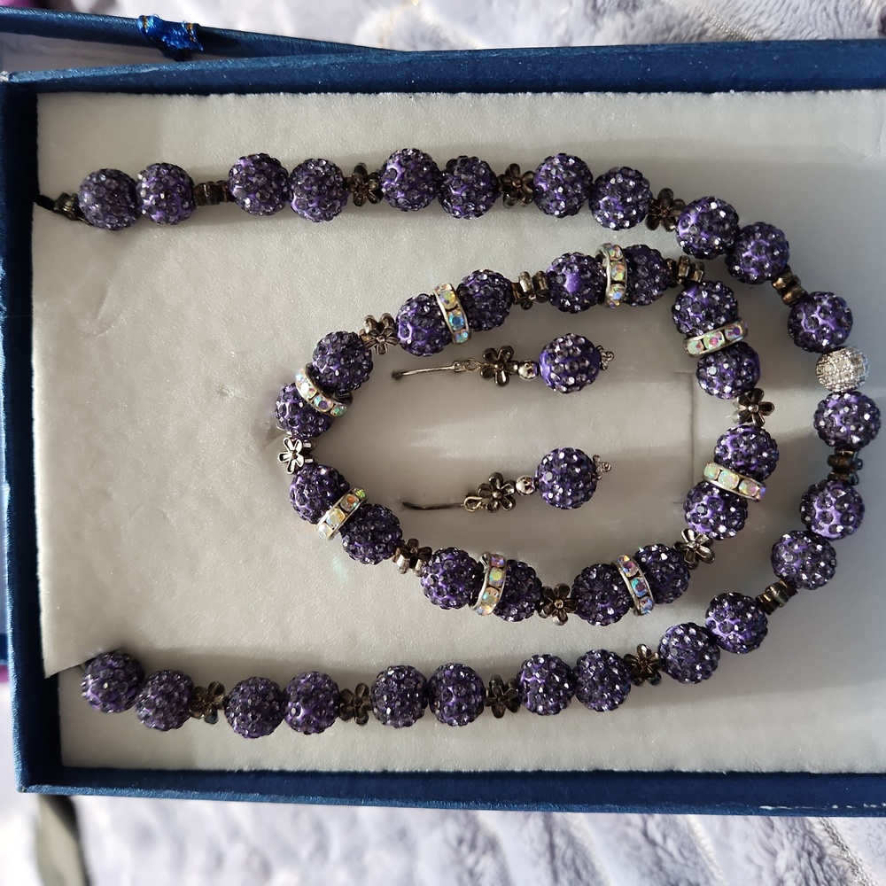 Elegant Purple Jewelry Set
